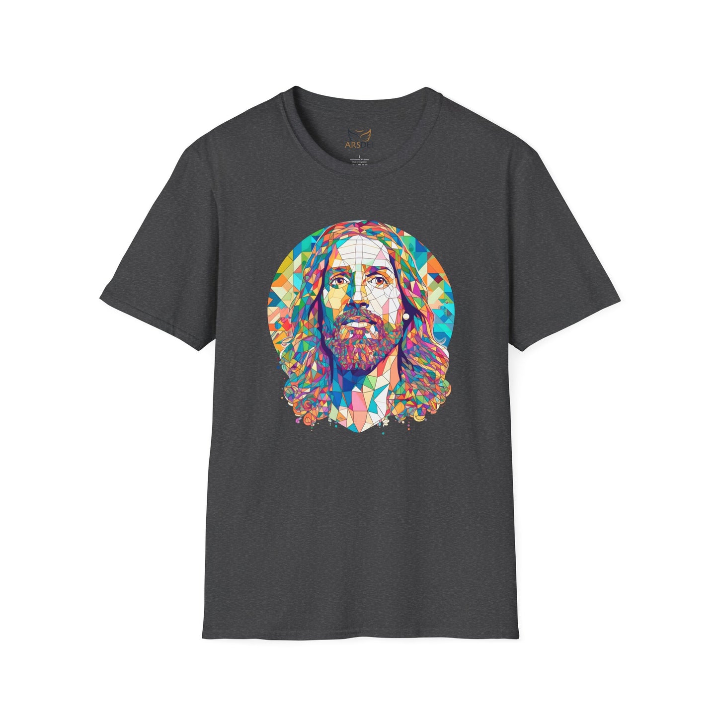 Colorful Jesus Graphic Unisex Softstyle T-Shirt - Spiritual Fashion for Everyday Wear