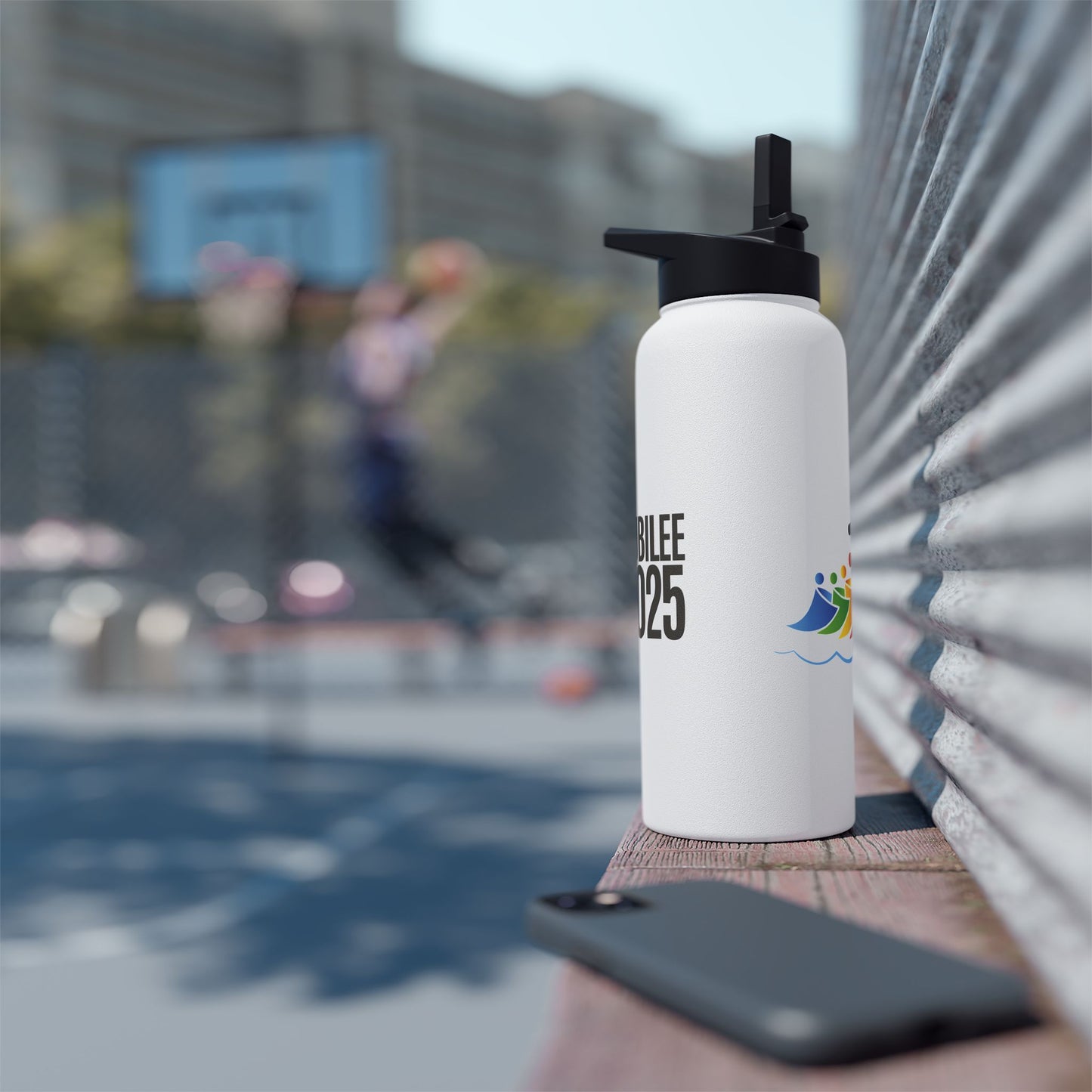 Inspirational Stainless Steel Water Bottle - 'Jubilee 2025' & Hope Design