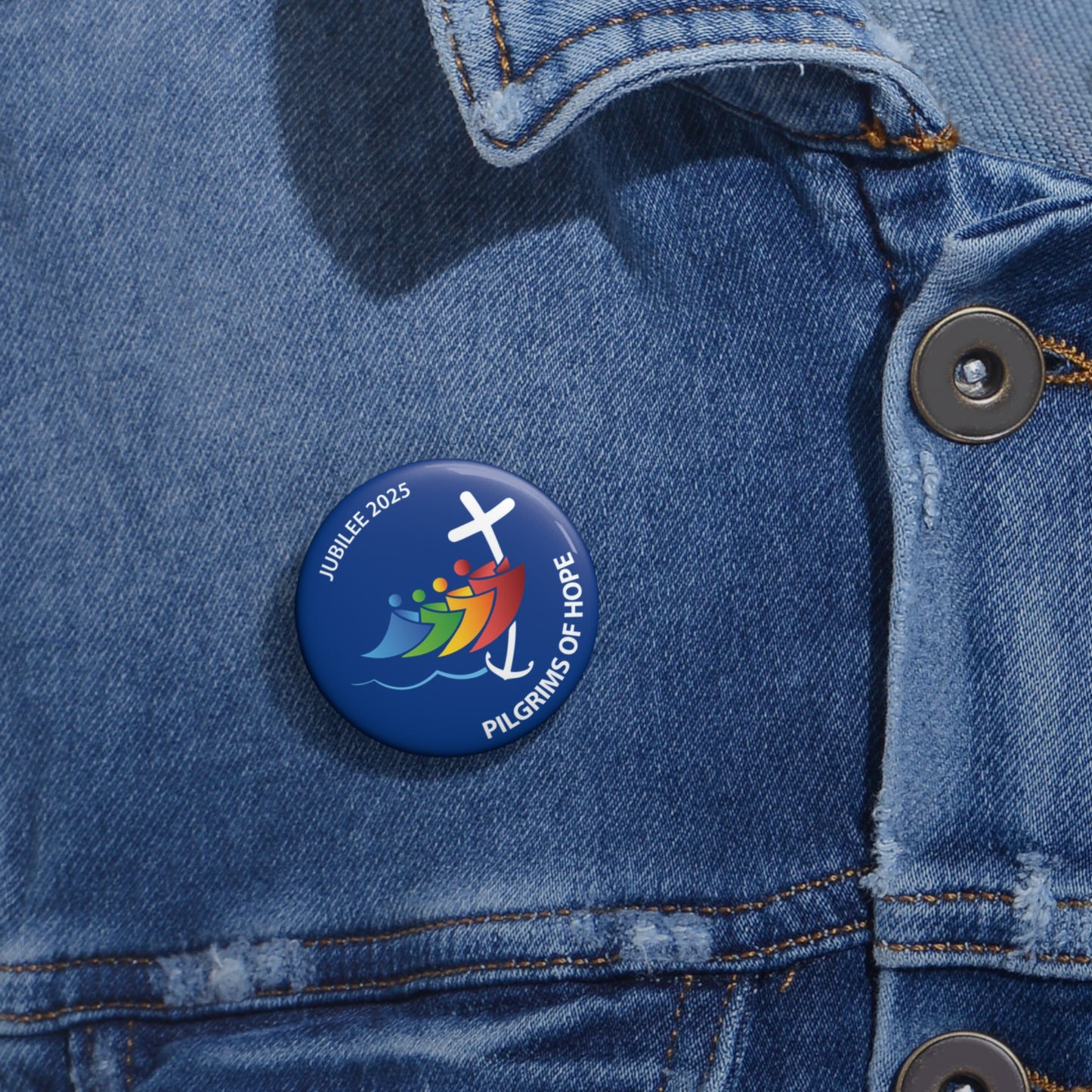 Custom Pin Buttons - Jubilee 2025 Pilgrims of Hope