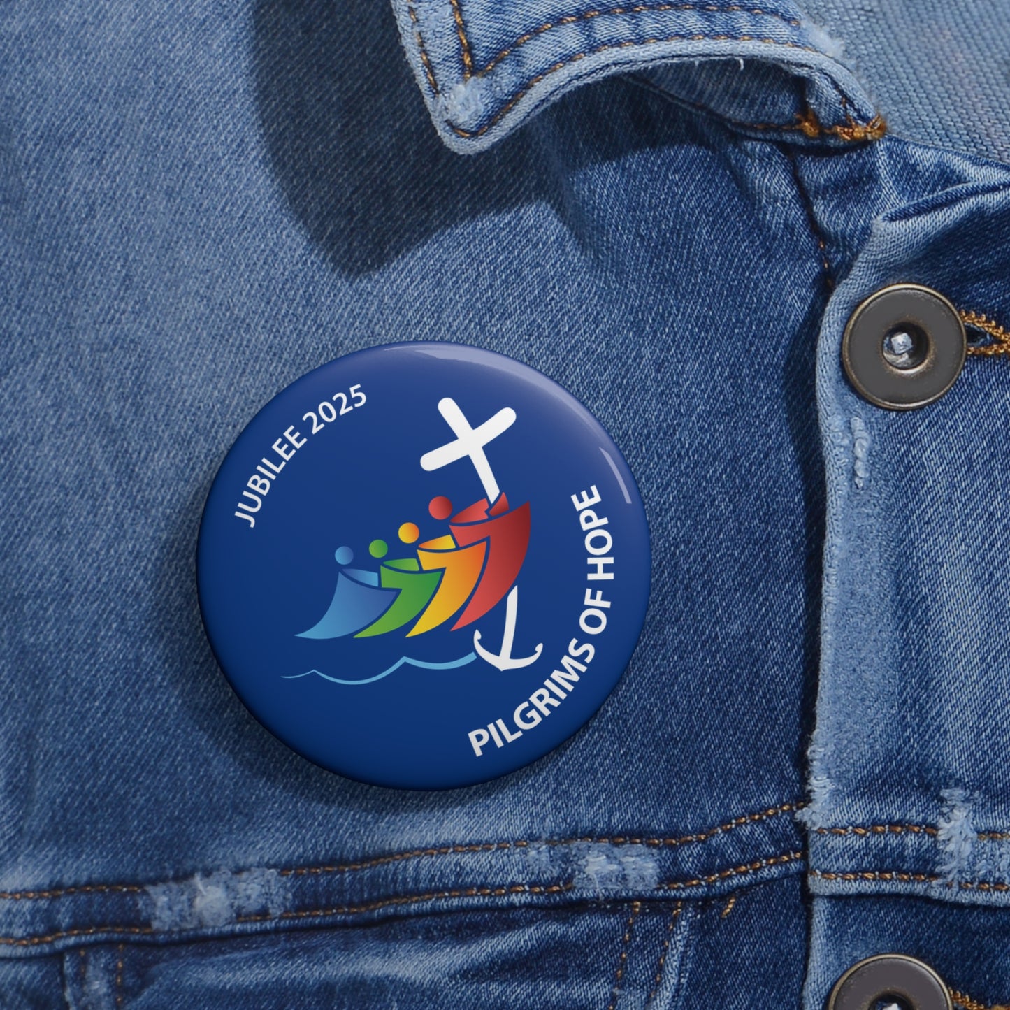 Custom Pin Buttons - Jubilee 2025 Pilgrims of Hope