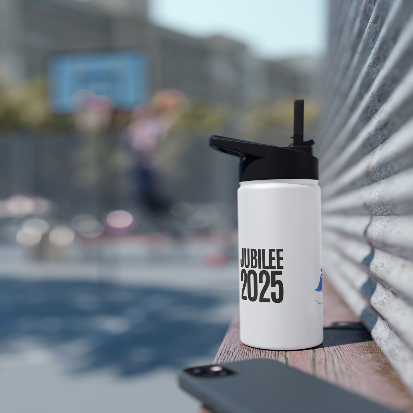 Inspirational Stainless Steel Water Bottle - 'Jubilee 2025' & Hope Design