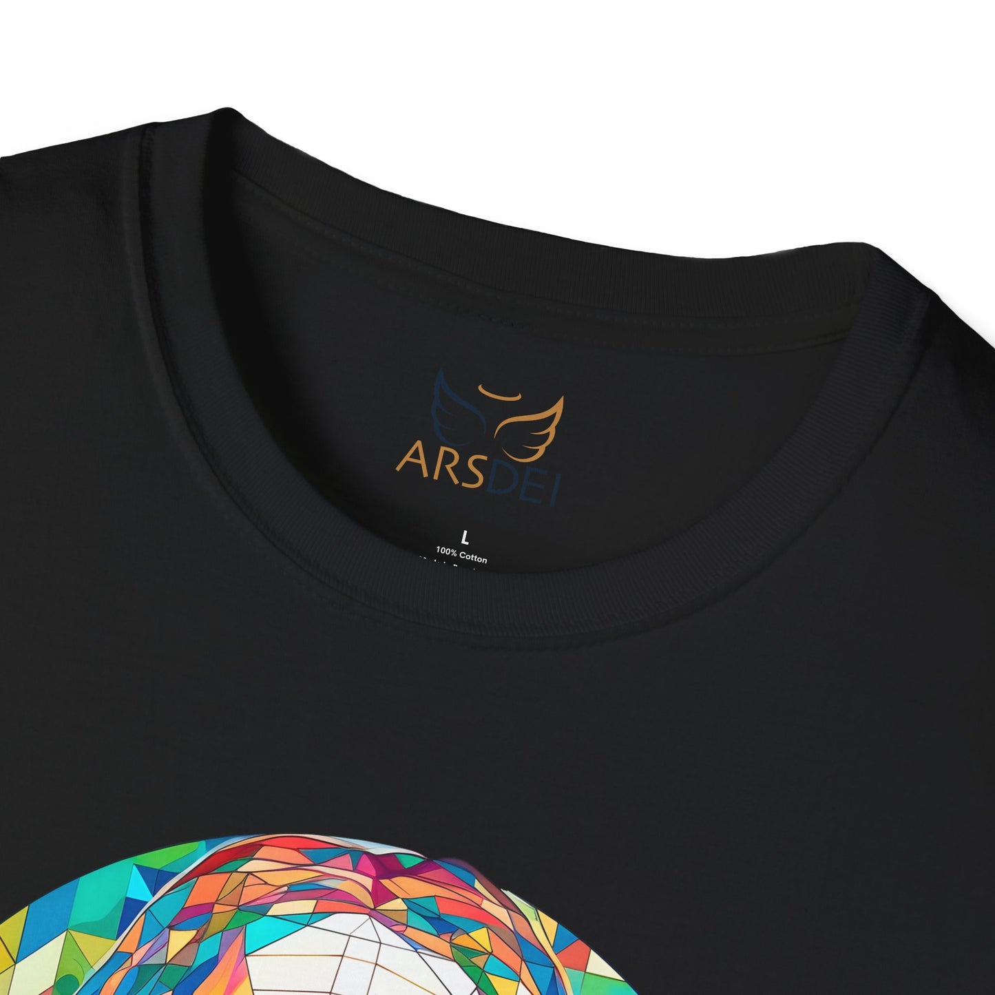 Colorful Jesus Graphic Unisex Softstyle T-Shirt - Spiritual Fashion for Everyday Wear