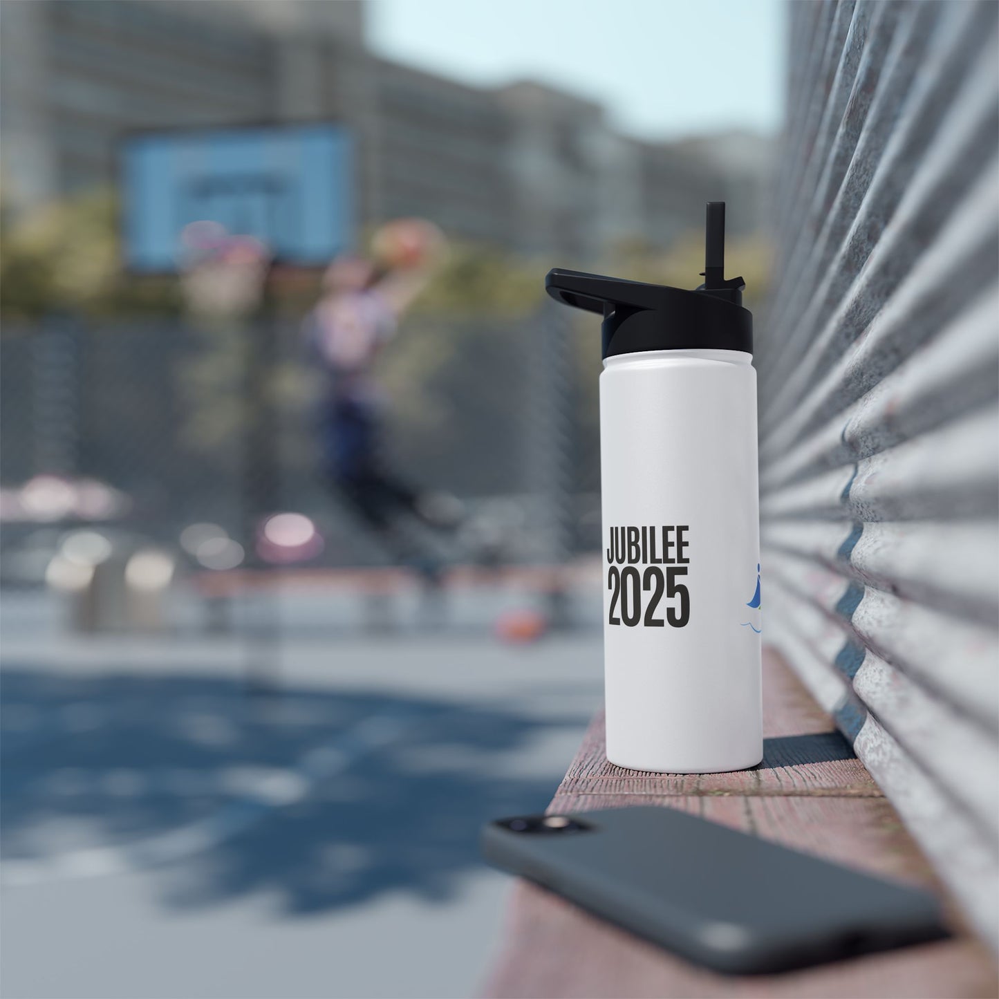 Inspirational Stainless Steel Water Bottle - 'Jubilee 2025' & Hope Design