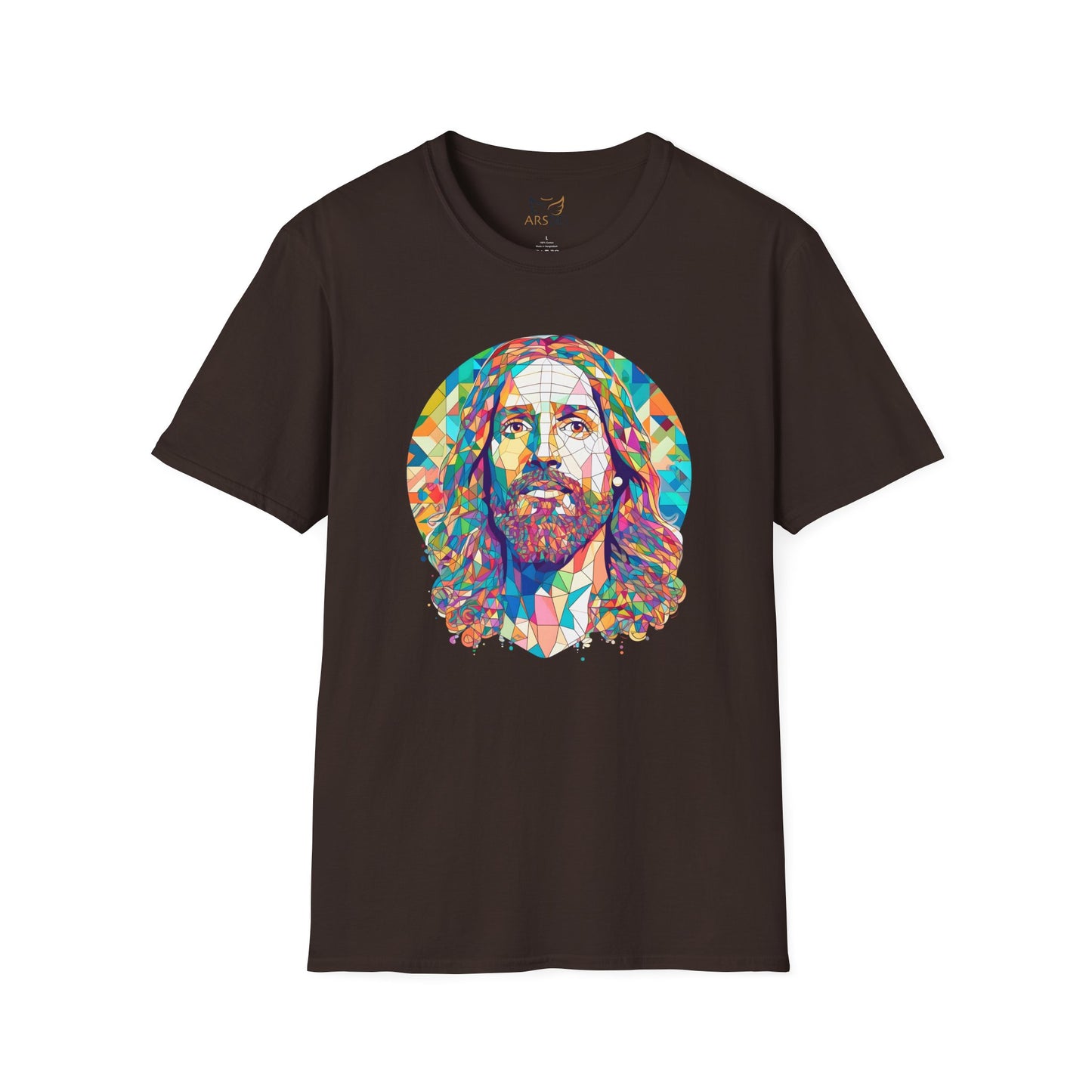 Colorful Jesus Graphic Unisex Softstyle T-Shirt - Spiritual Fashion for Everyday Wear