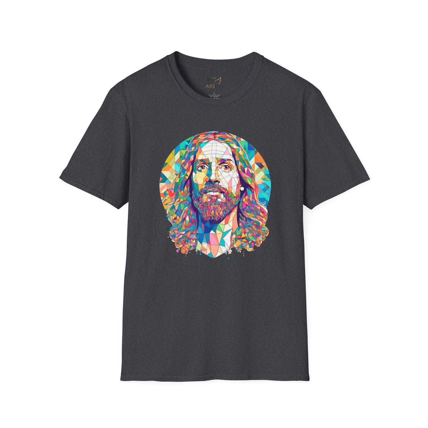 Colorful Jesus Graphic Unisex Softstyle T-Shirt - Spiritual Fashion for Everyday Wear