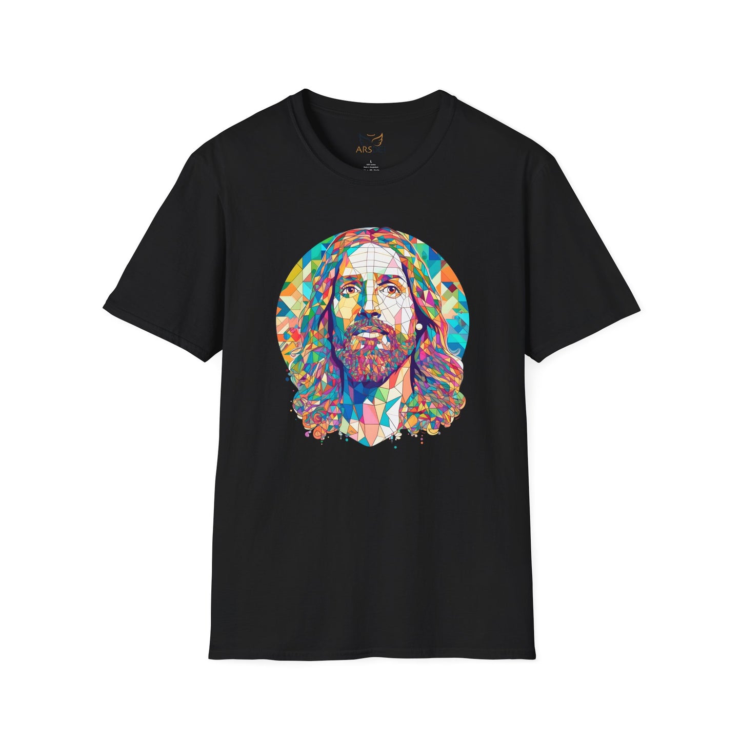 Colorful Jesus Graphic Unisex Softstyle T-Shirt - Spiritual Fashion for Everyday Wear