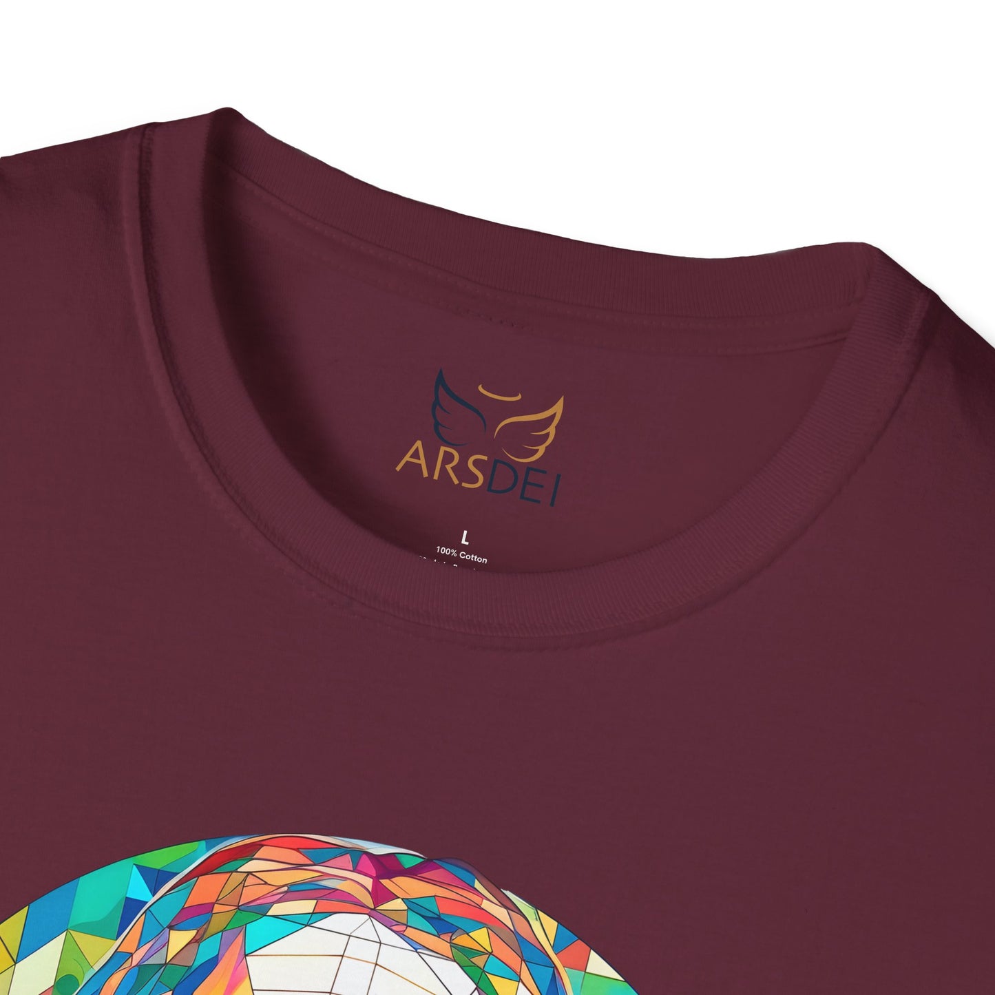 Colorful Jesus Graphic Unisex Softstyle T-Shirt - Spiritual Fashion for Everyday Wear
