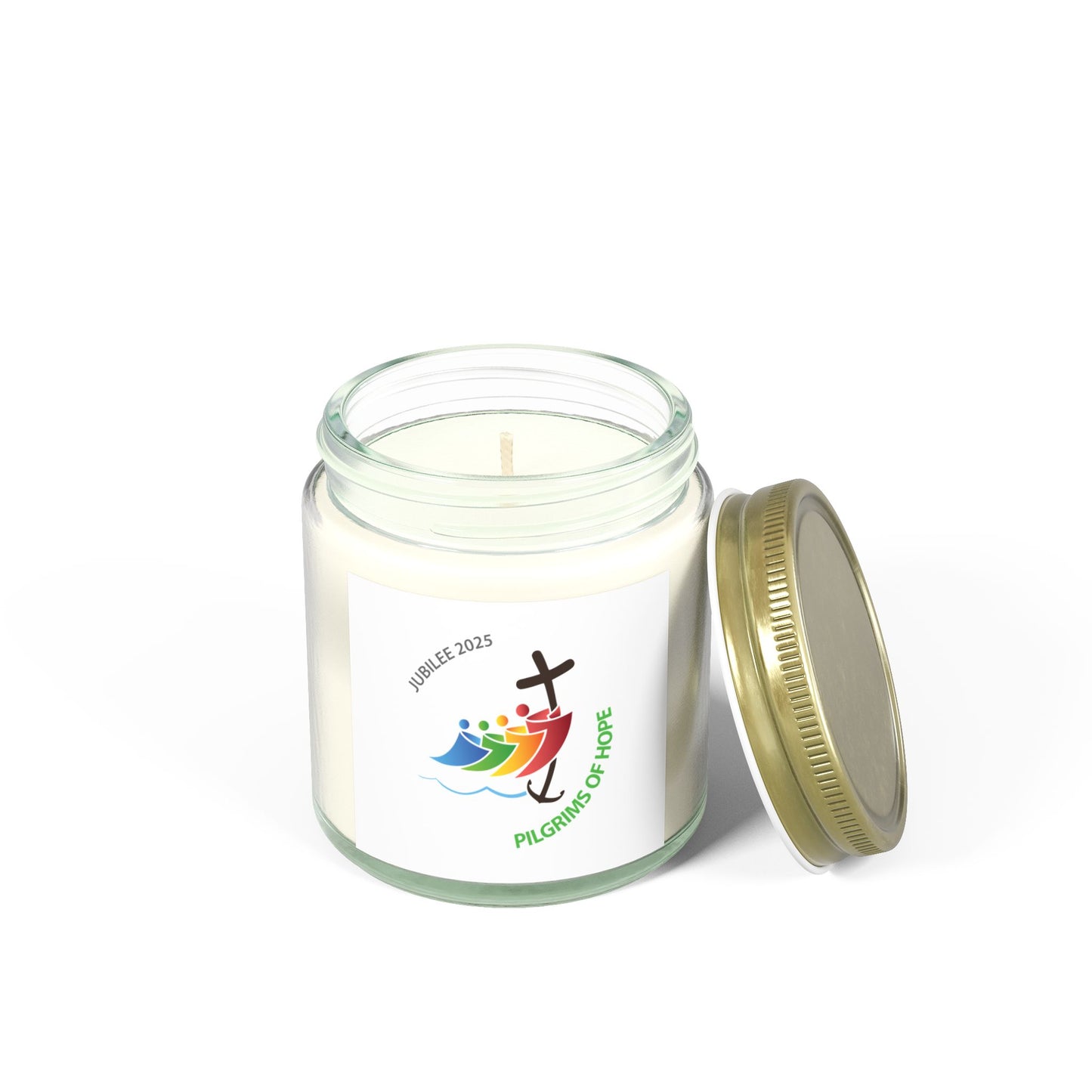 Pilgrims of Hope Scented Candles - Coconut Apricot Wax (4oz, 9oz) - Perfect for Celebrations & Relaxation