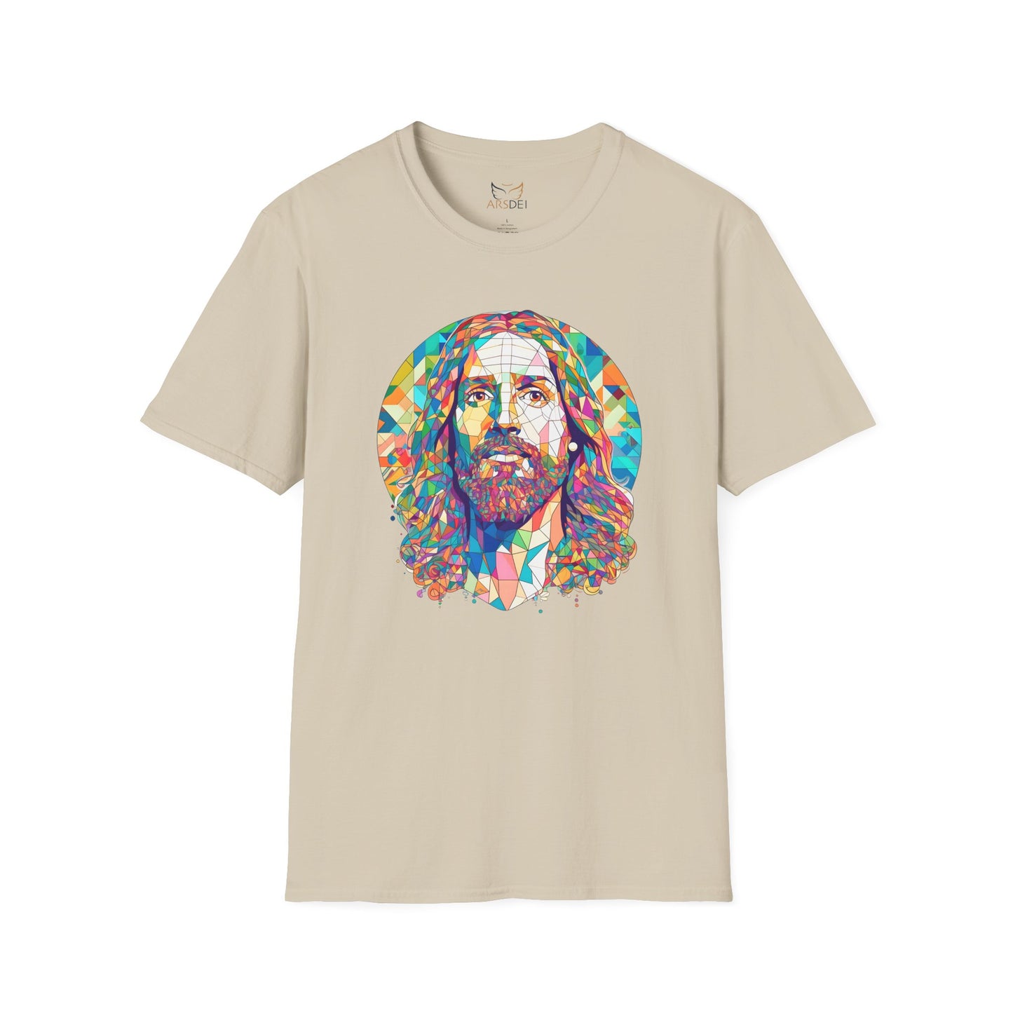 Colorful Jesus Graphic Unisex Softstyle T-Shirt - Spiritual Fashion for Everyday Wear