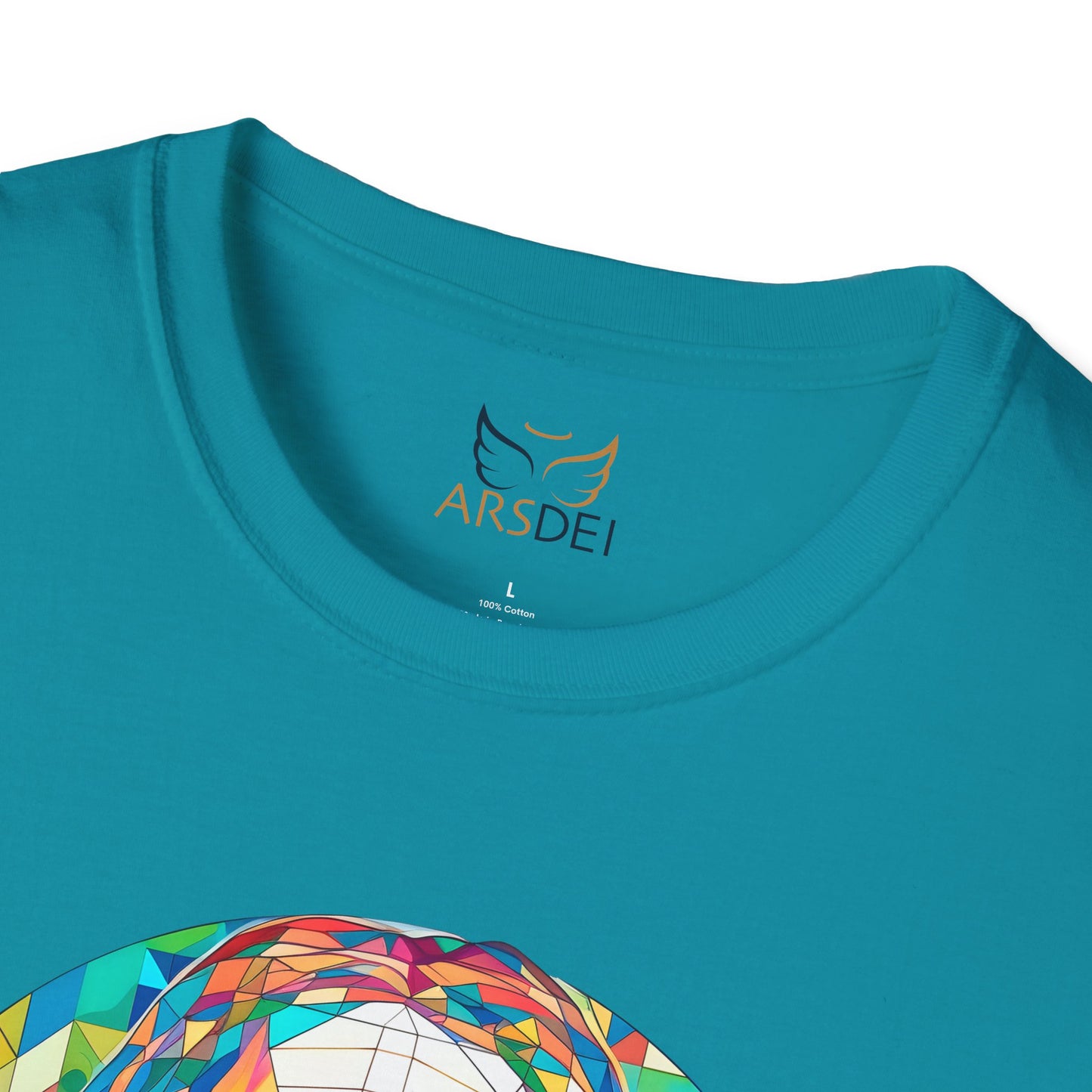 Colorful Jesus Graphic Unisex Softstyle T-Shirt - Spiritual Fashion for Everyday Wear