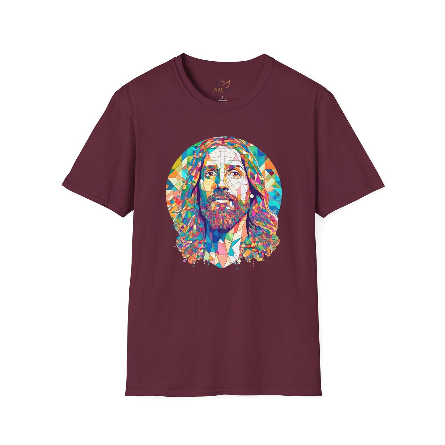 Colorful Jesus Graphic Unisex Softstyle T-Shirt - Spiritual Fashion for Everyday Wear