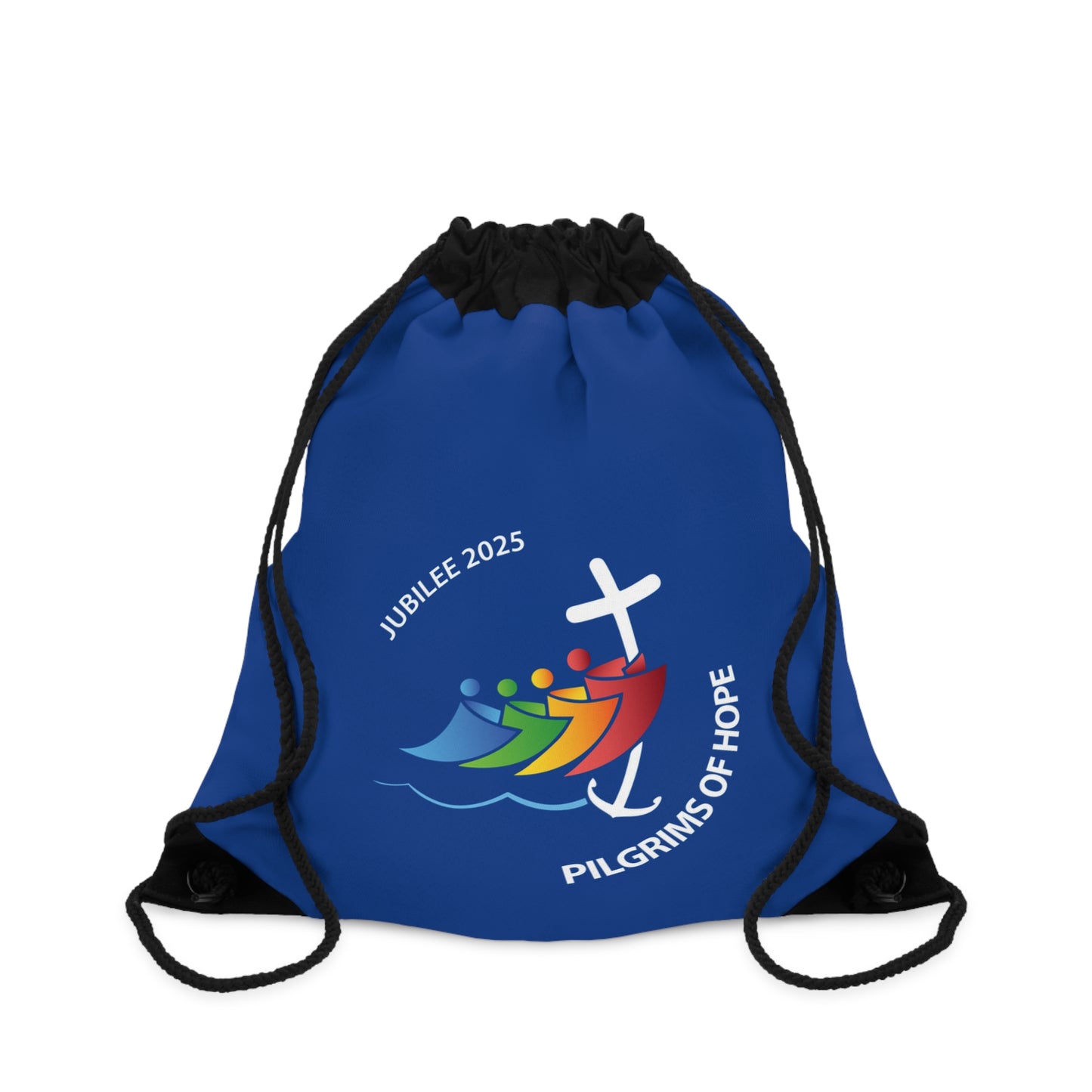 Pilgrims of Hope Drawstring Bag - Jubilee 2025 Design for Faithful Travelers