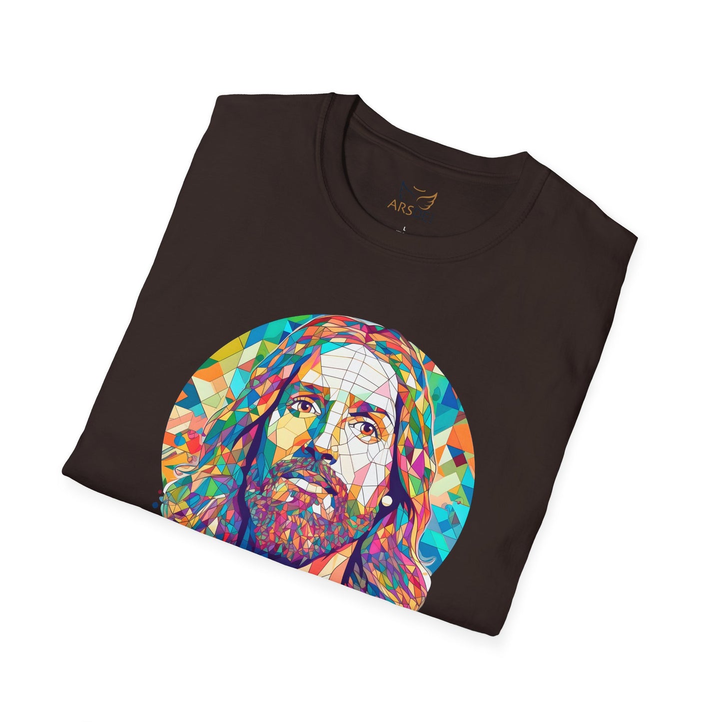 Colorful Jesus Graphic Unisex Softstyle T-Shirt - Spiritual Fashion for Everyday Wear