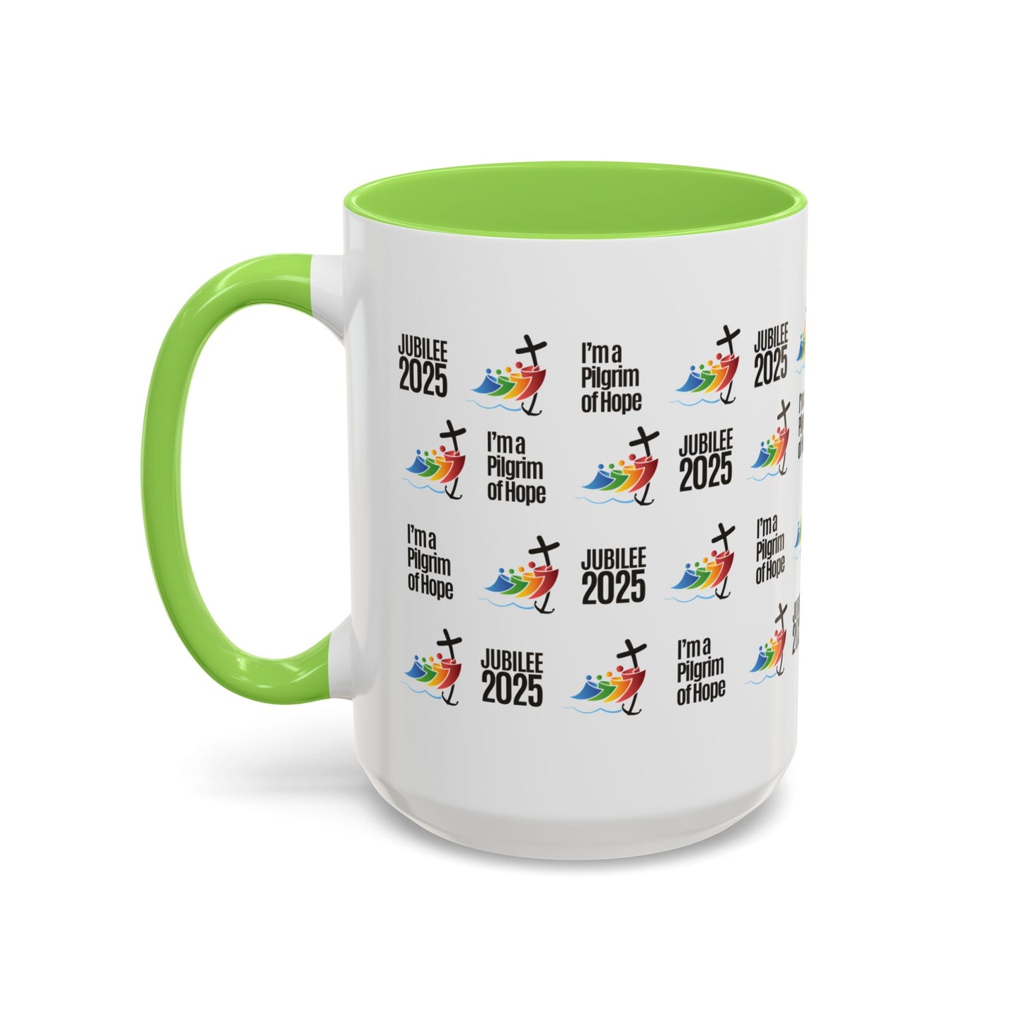 Inspirational Colored Mug - Jubilee 2025 - I'm a Pilgrim of Hope