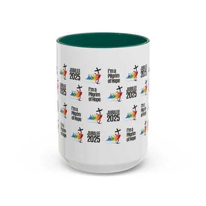Inspirational Colored Mug - Jubilee 2025 - I'm a Pilgrim of Hope