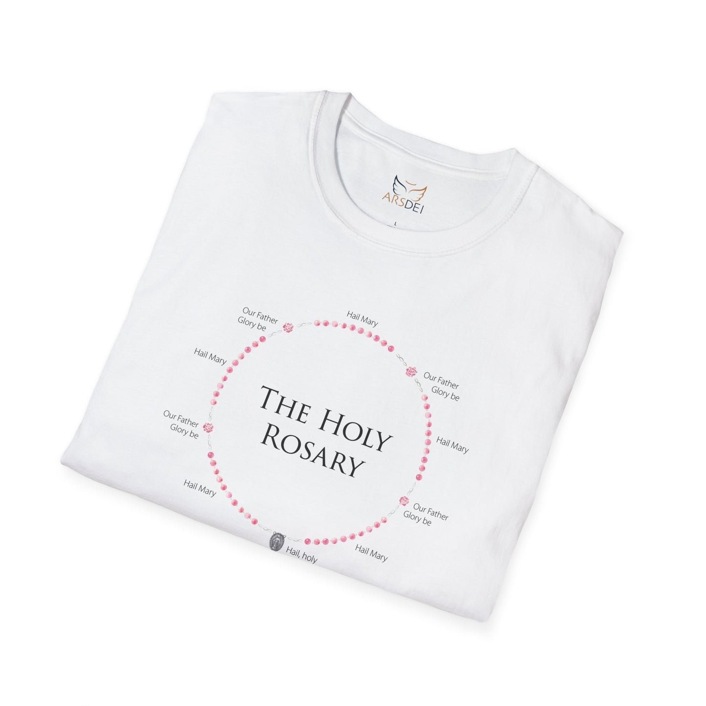 Unisex Holy Rosary Softstyle T-Shirt - Inspirational Catholic Apparel