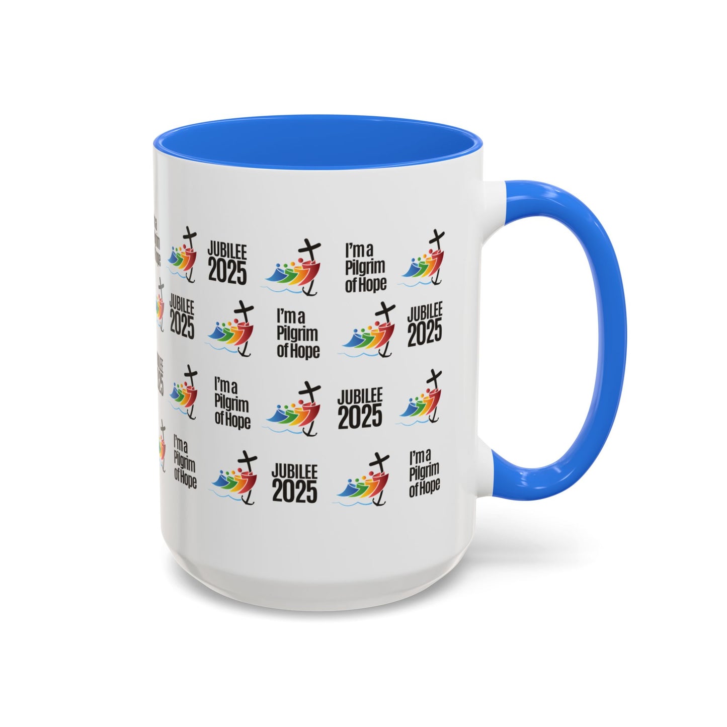 Inspirational Colored Mug - Jubilee 2025 - I'm a Pilgrim of Hope