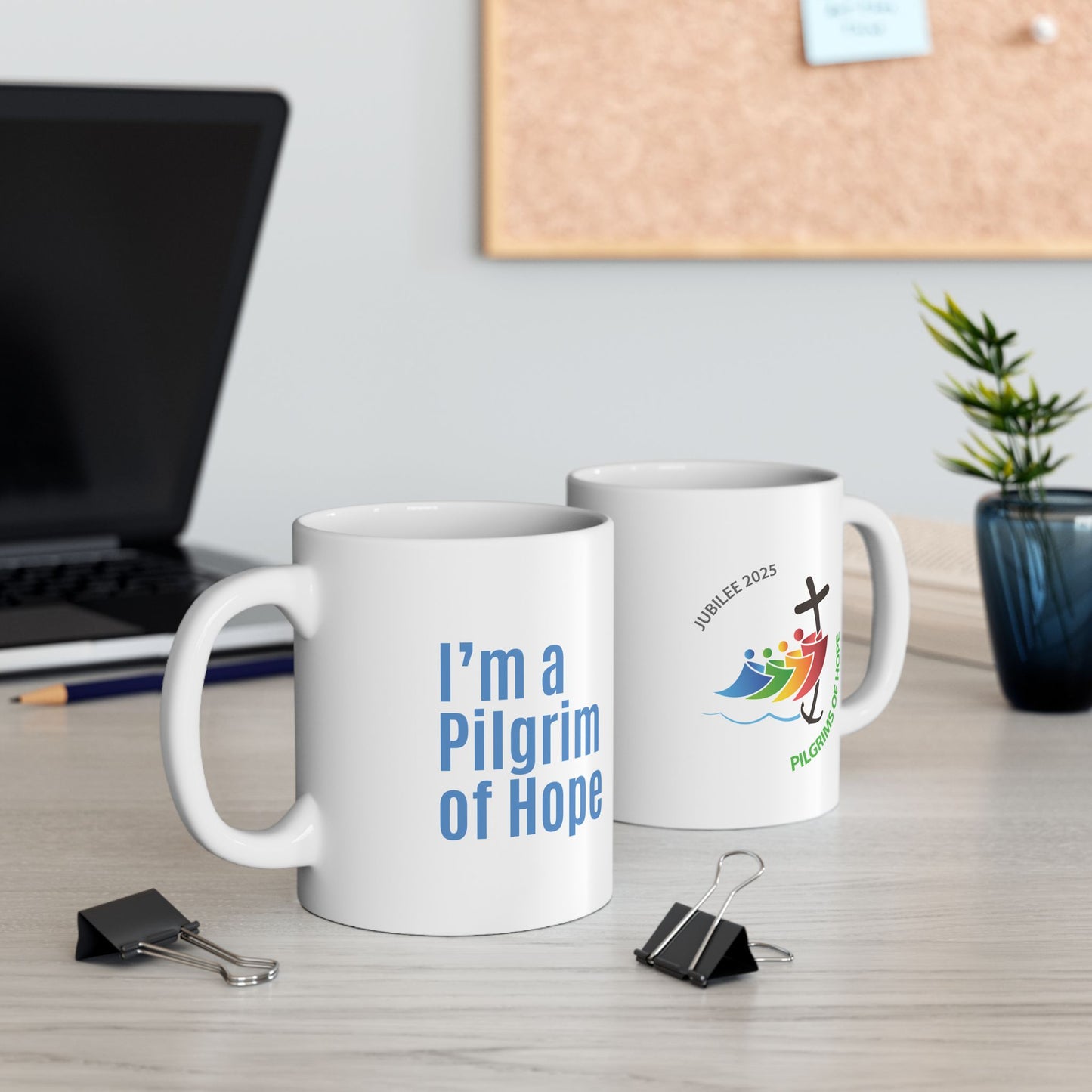 Ceramic Mug – 'I'm a Pilgrim of Hope' Design – 11oz & 15oz Coffee Cup for Jubilee 2025