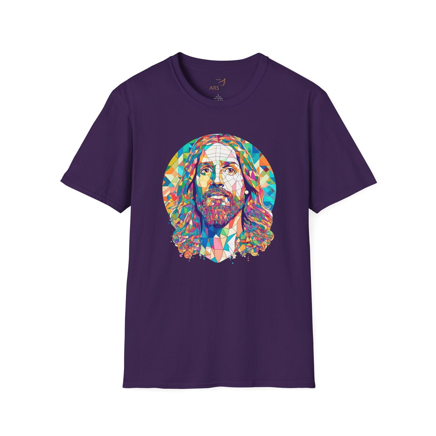 Colorful Jesus Graphic Unisex Softstyle T-Shirt - Spiritual Fashion for Everyday Wear