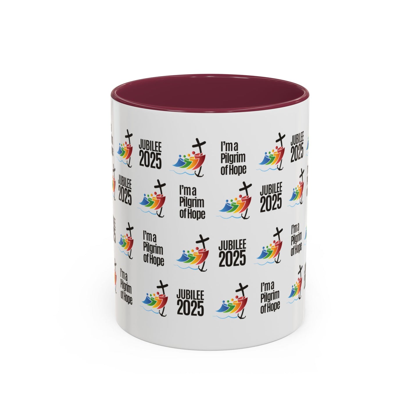 Inspirational Colored Mug - Jubilee 2025 - I'm a Pilgrim of Hope