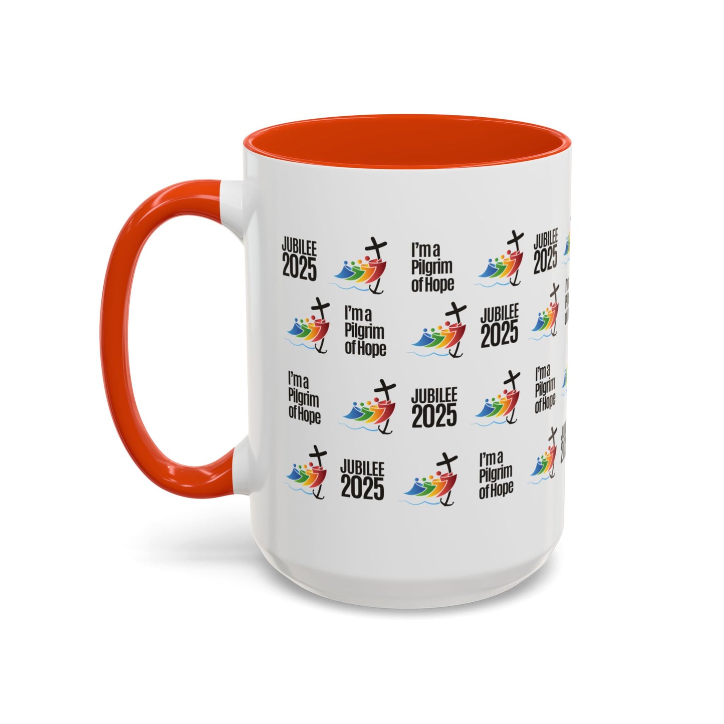 Inspirational Colored Mug - Jubilee 2025 - I'm a Pilgrim of Hope