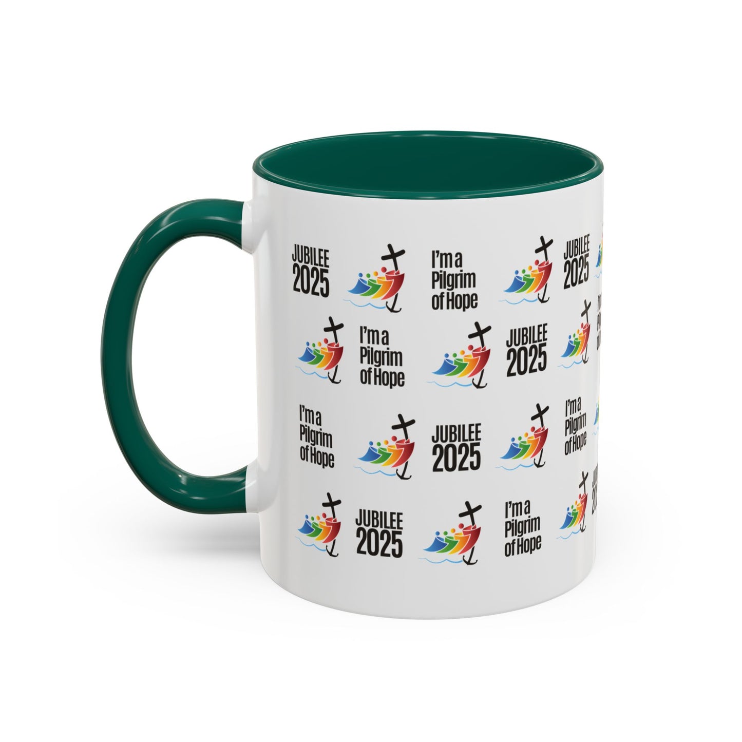 Inspirational Colored Mug - Jubilee 2025 - I'm a Pilgrim of Hope