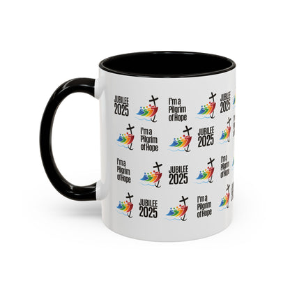 Inspirational Colored Mug - Jubilee 2025 - I'm a Pilgrim of Hope