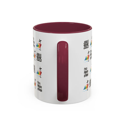 Inspirational Colored Mug - Jubilee 2025 - I'm a Pilgrim of Hope