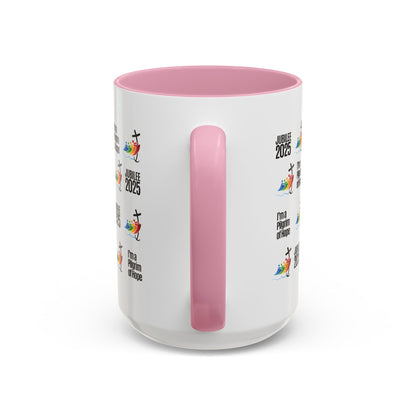 Inspirational Colored Mug - Jubilee 2025 - I'm a Pilgrim of Hope