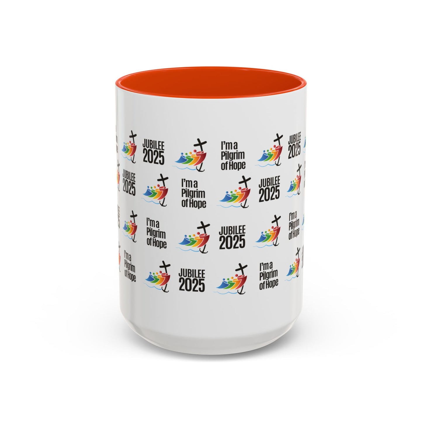 Inspirational Colored Mug - Jubilee 2025 - I'm a Pilgrim of Hope
