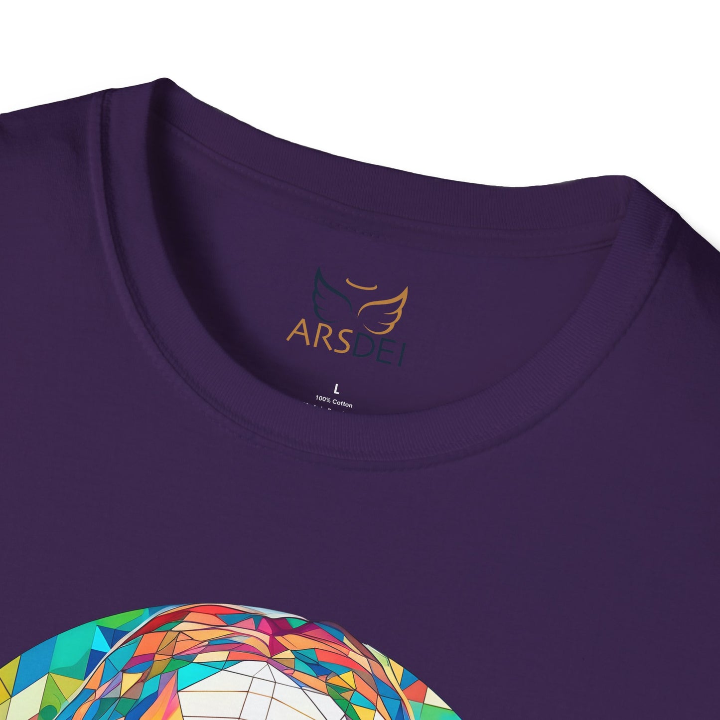 Colorful Jesus Graphic Unisex Softstyle T-Shirt - Spiritual Fashion for Everyday Wear
