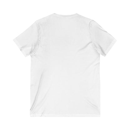 Vibrant Virgin Mary V-Neck Tee for Faithful Souls