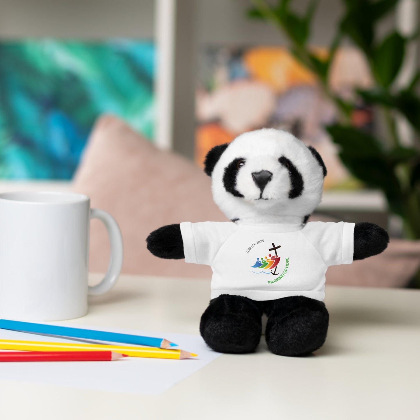 Cute Pilgrim Bear Plush Toy with Tee