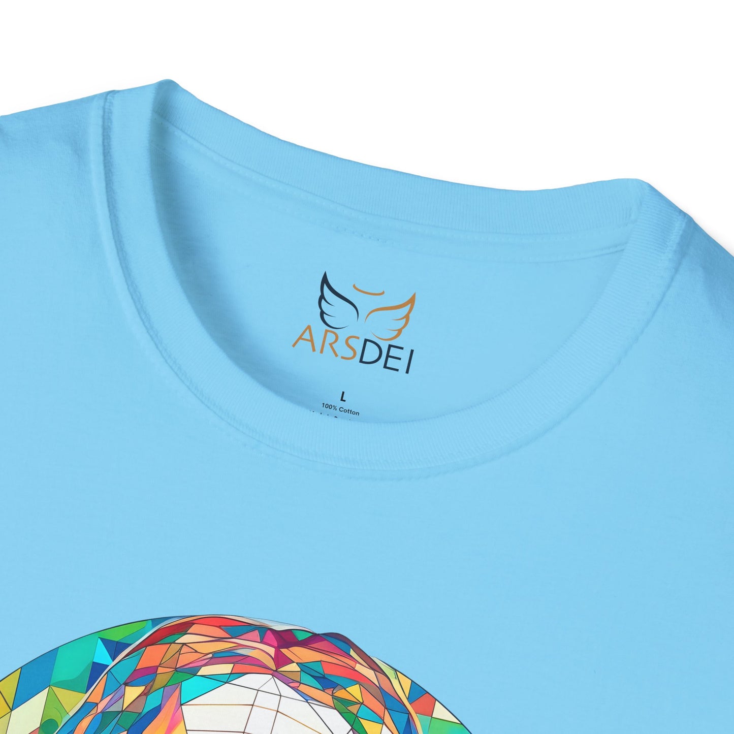 Colorful Jesus Graphic Unisex Softstyle T-Shirt - Spiritual Fashion for Everyday Wear